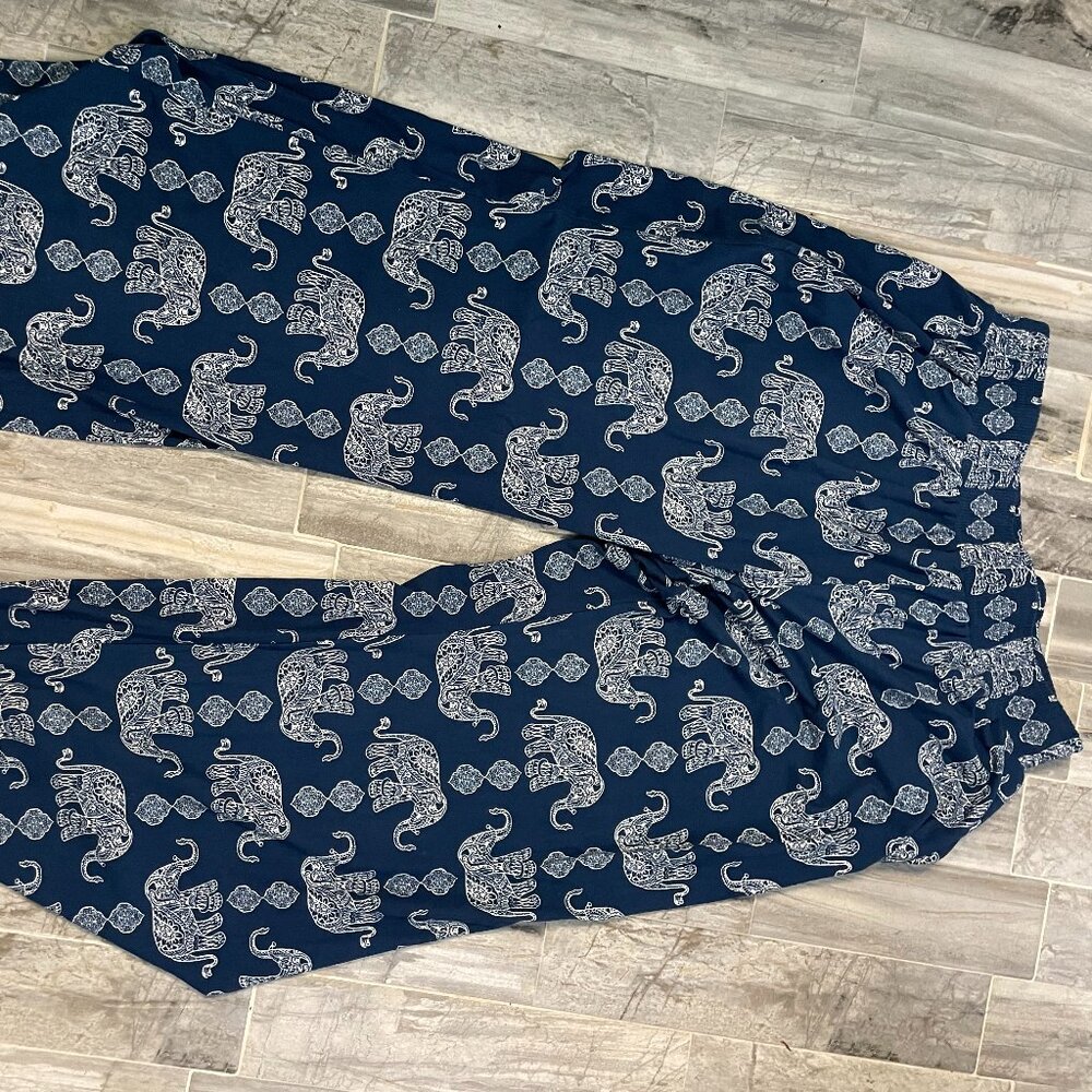 Braeve Elephant Print Palazzo Pants - Super Comfy